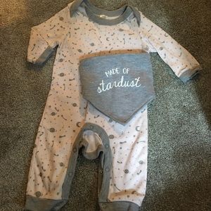 Baby girl Sleeper w/ bib